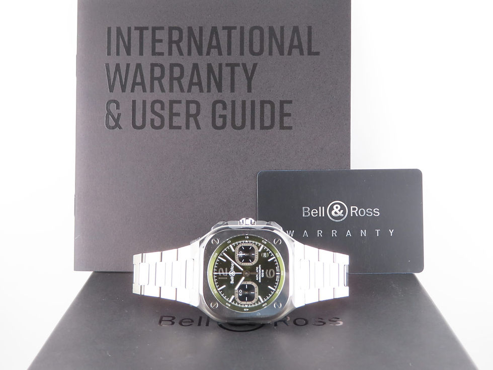 Thumbnail: Bell & Ross Instrument BR05 Chronograph Green UNWORN Complete Set MINT