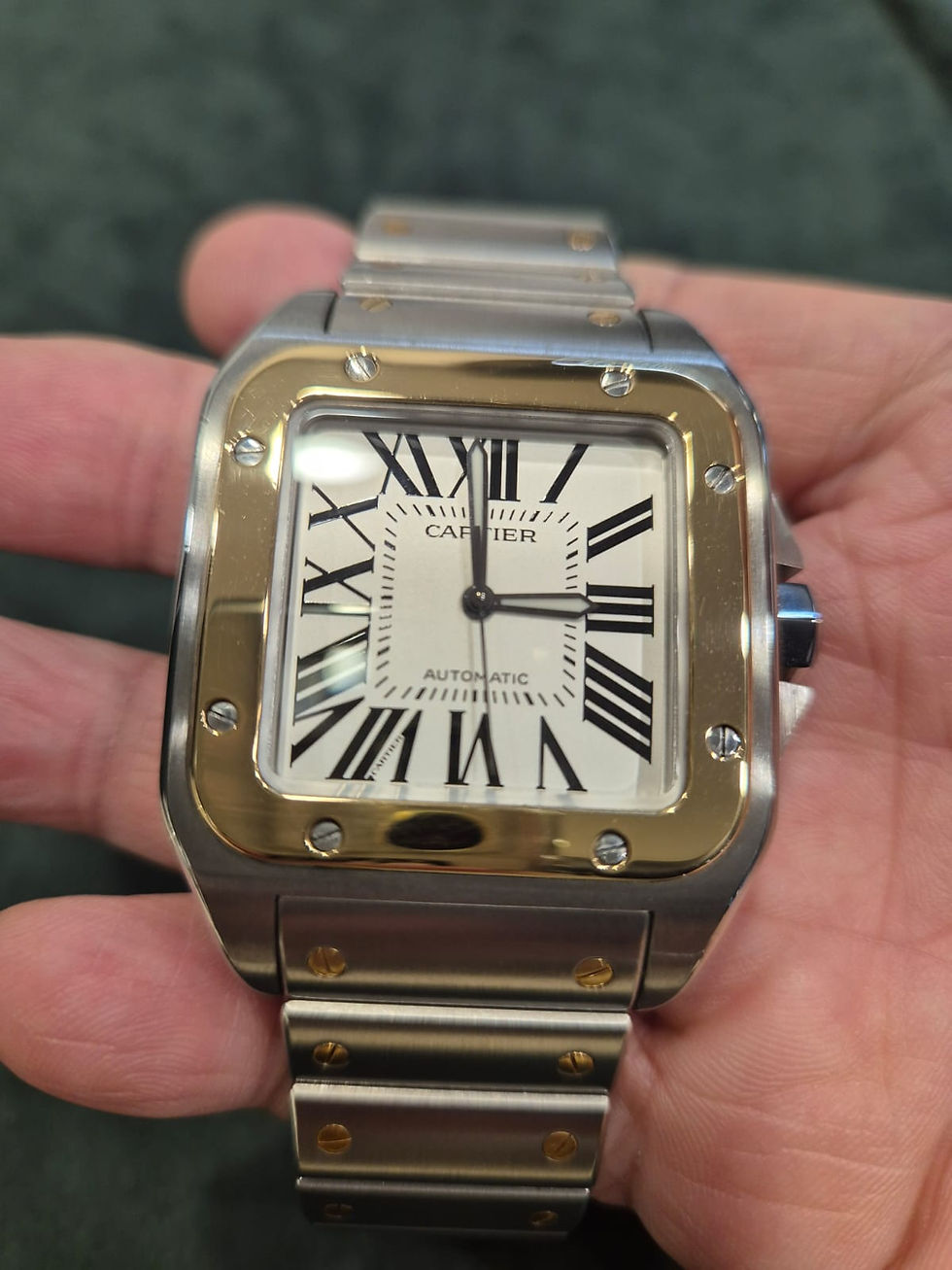 Thumbnail: Cartier Santos 100XL Steel/Yellow Gold 42mm Automatic Complete Set MINT SOLD