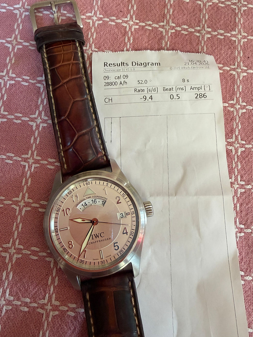 Thumbnail: IWC UTC Spitfire Pilot Automatic Silver Dial 39mm Complete Set Great SOLD
