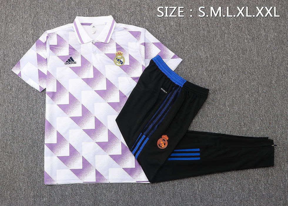 Miniatura: REAL MADRID - POLO ROXO E BRANCO