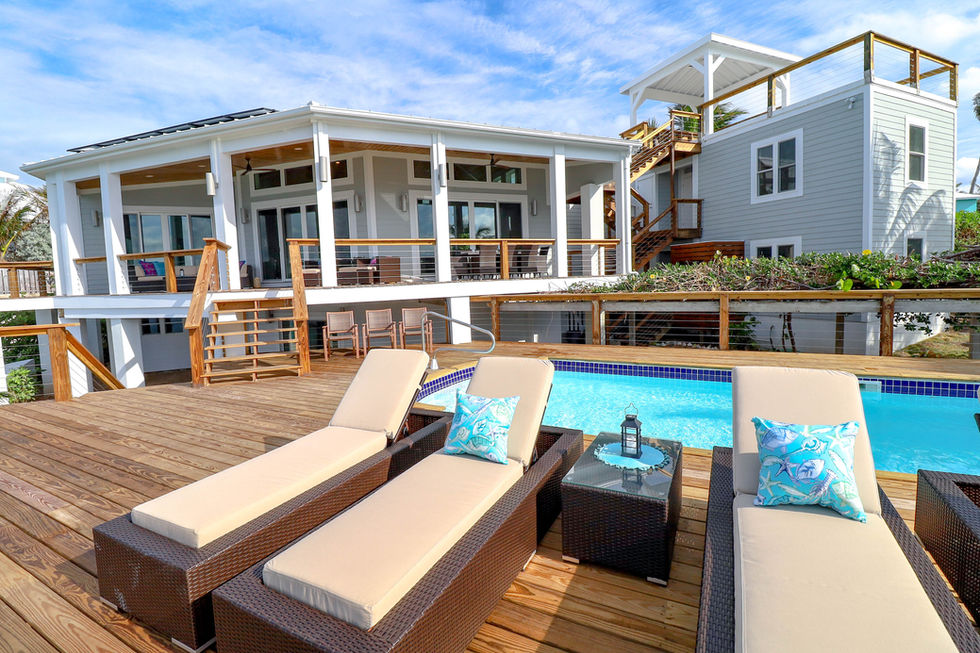 Rock Point, Pool Deck, Elbow Cay, Vacation Rental, Water Front, Abaco, Bahamas, Tahiti Beach