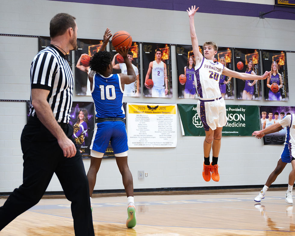 POTG: RJ Kelly goes up for a shot Saturday. photo by Brady Triemstra | Team TBM