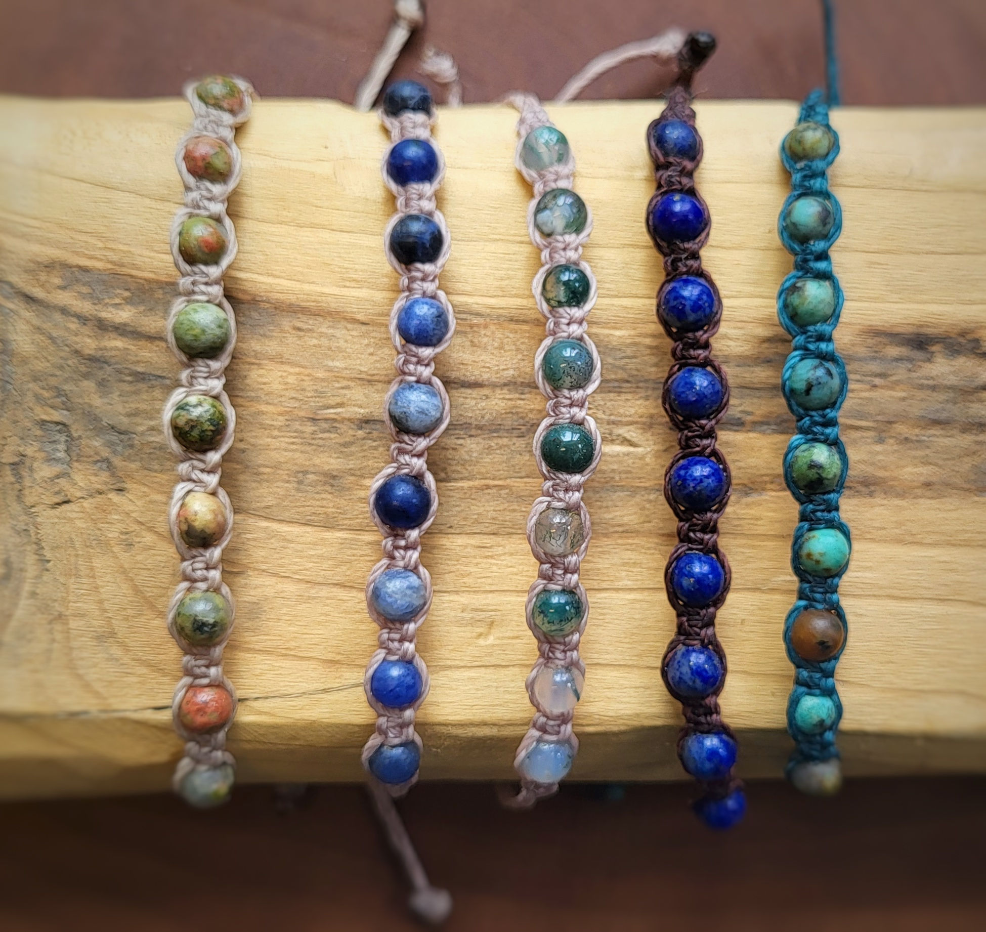 Les petites boules 4mm // unakite sodalite agate mousse lapis lazuli chrysocolle