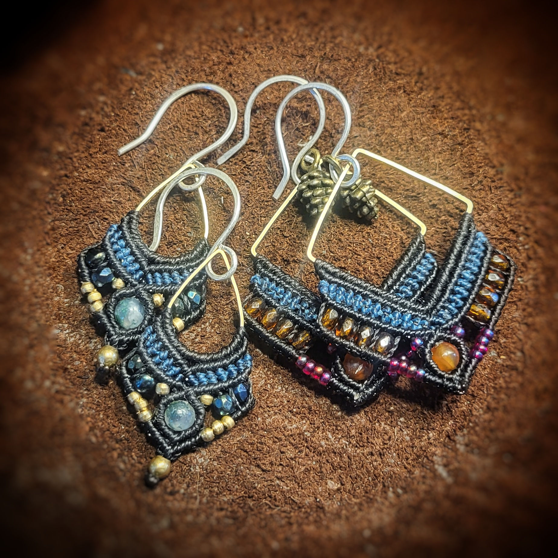 Jeans style earrings