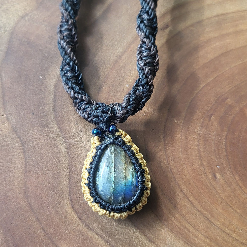 Miniature : Ciao : colliers / labradorite bronzite