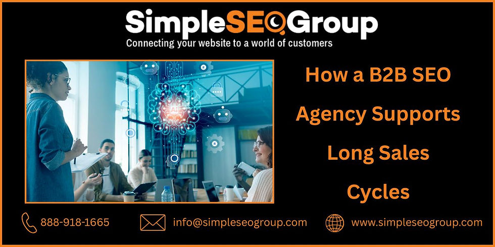 How a B2B SEO Agency Supports Long Sales Cycles
