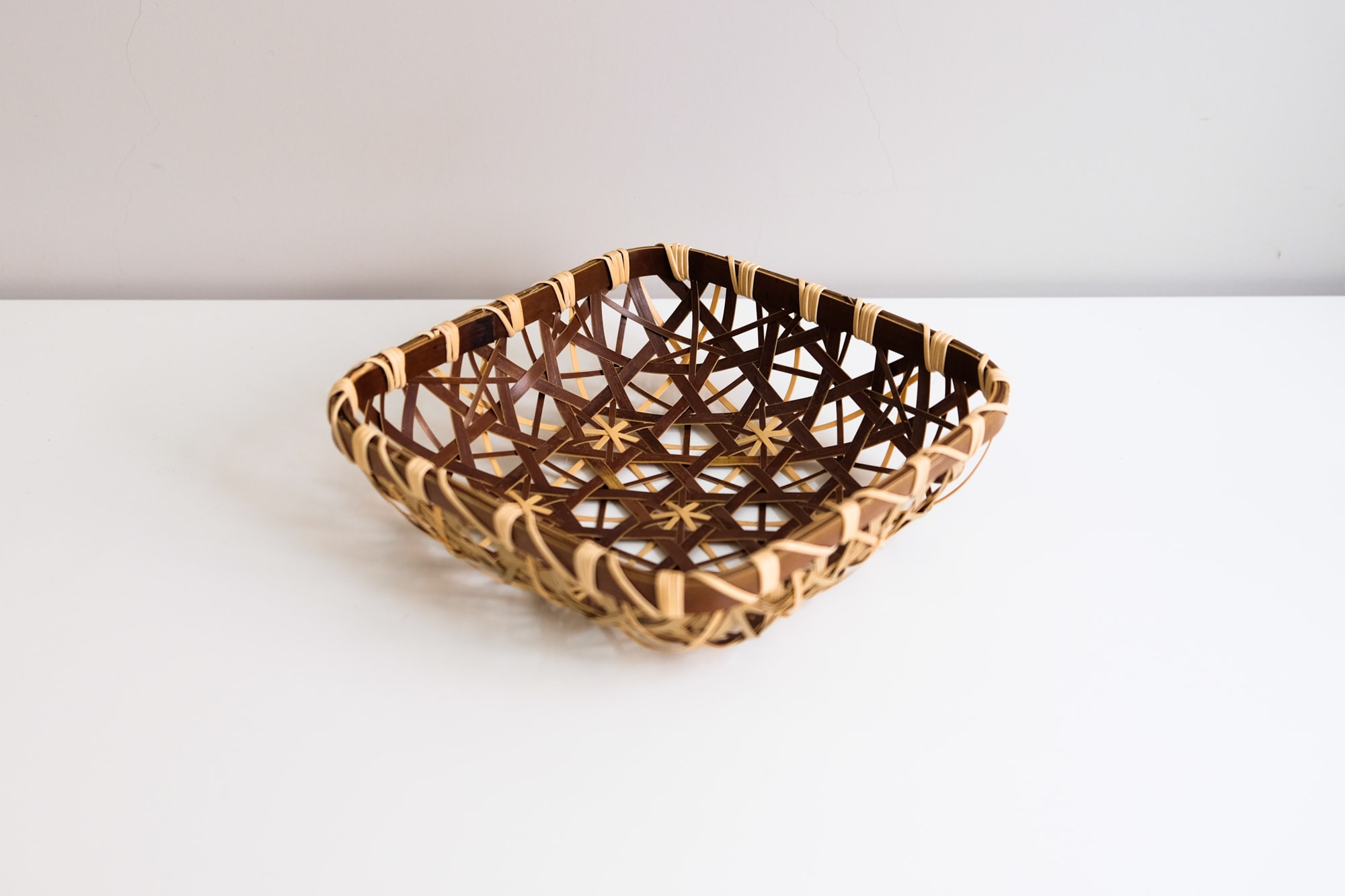 hand made bamboo weaving platter