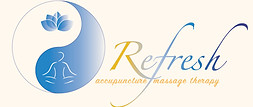 Refresh Massage Therapy logo spa and wellness clinic in Mississauga.