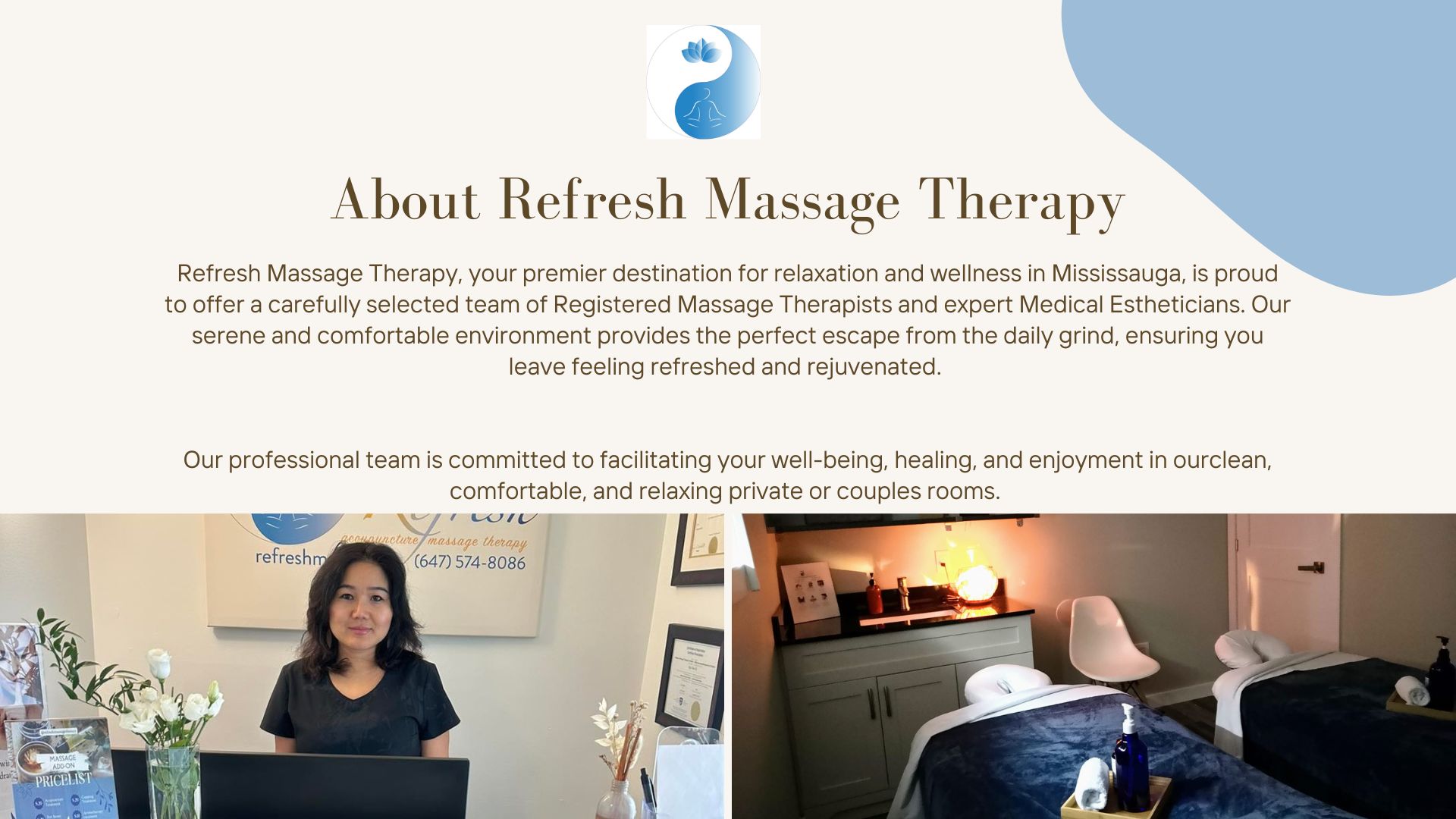 Refresh Massage Therapy Mississauga | Registered Massage, Deep