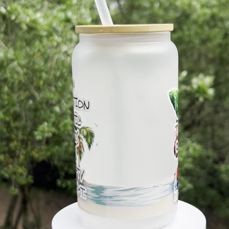 Thumbnail: ON VACATION  Glass Tumbler