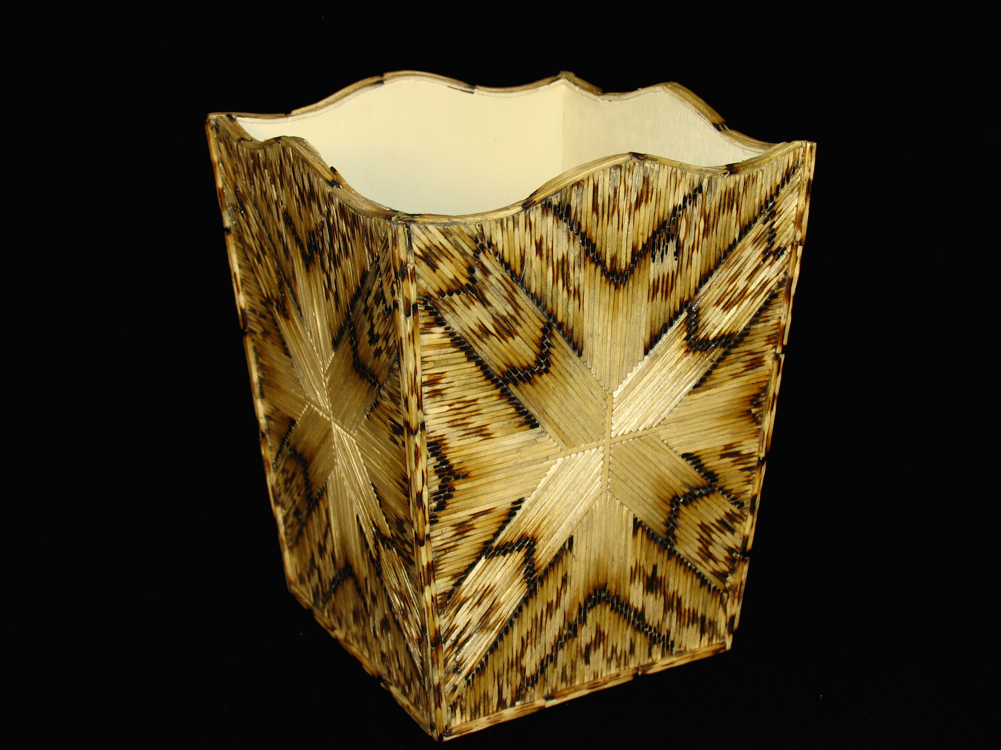 "Sunburst" Waste Basket