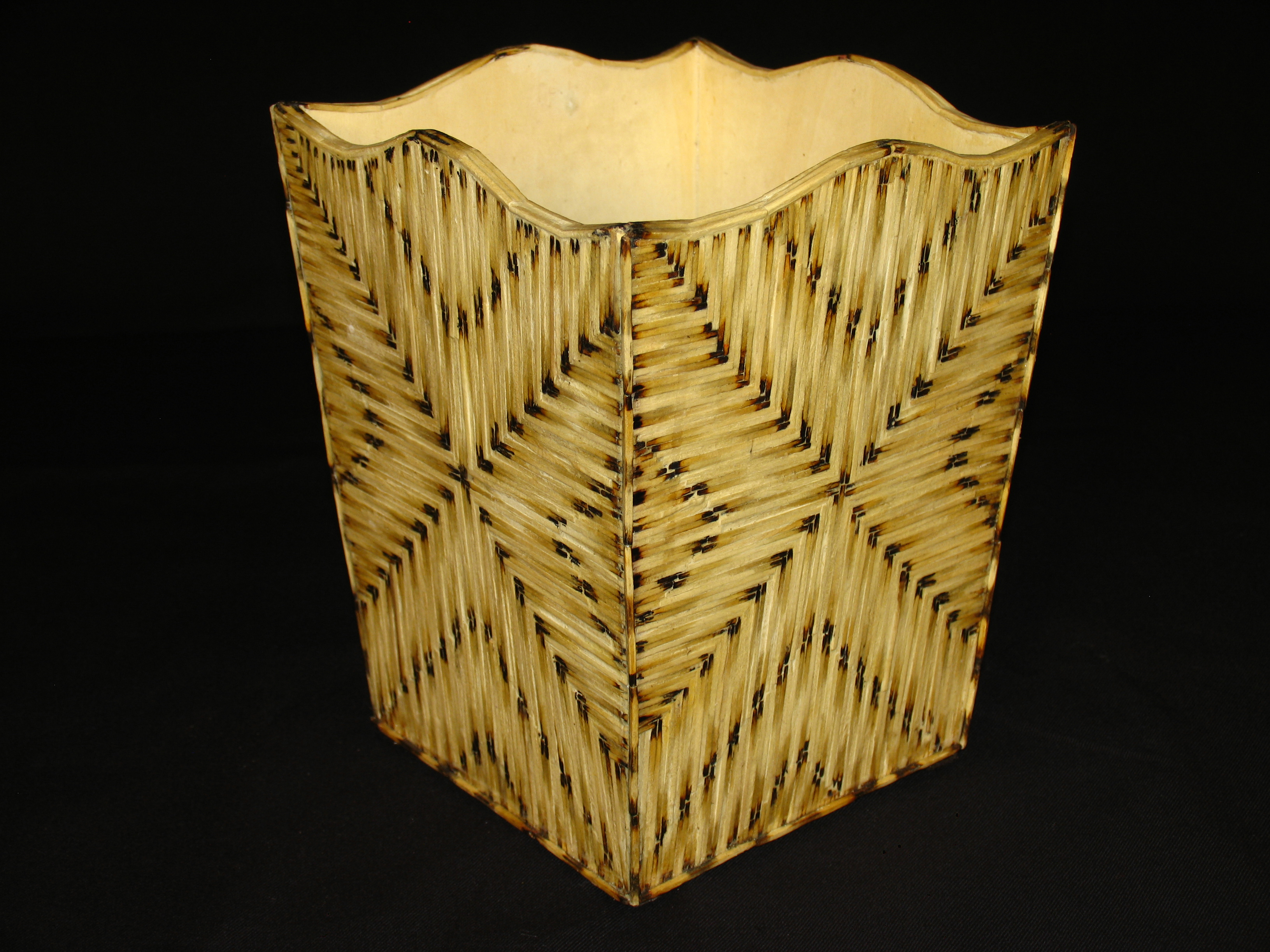 "Trip Around the World" Waste Basket