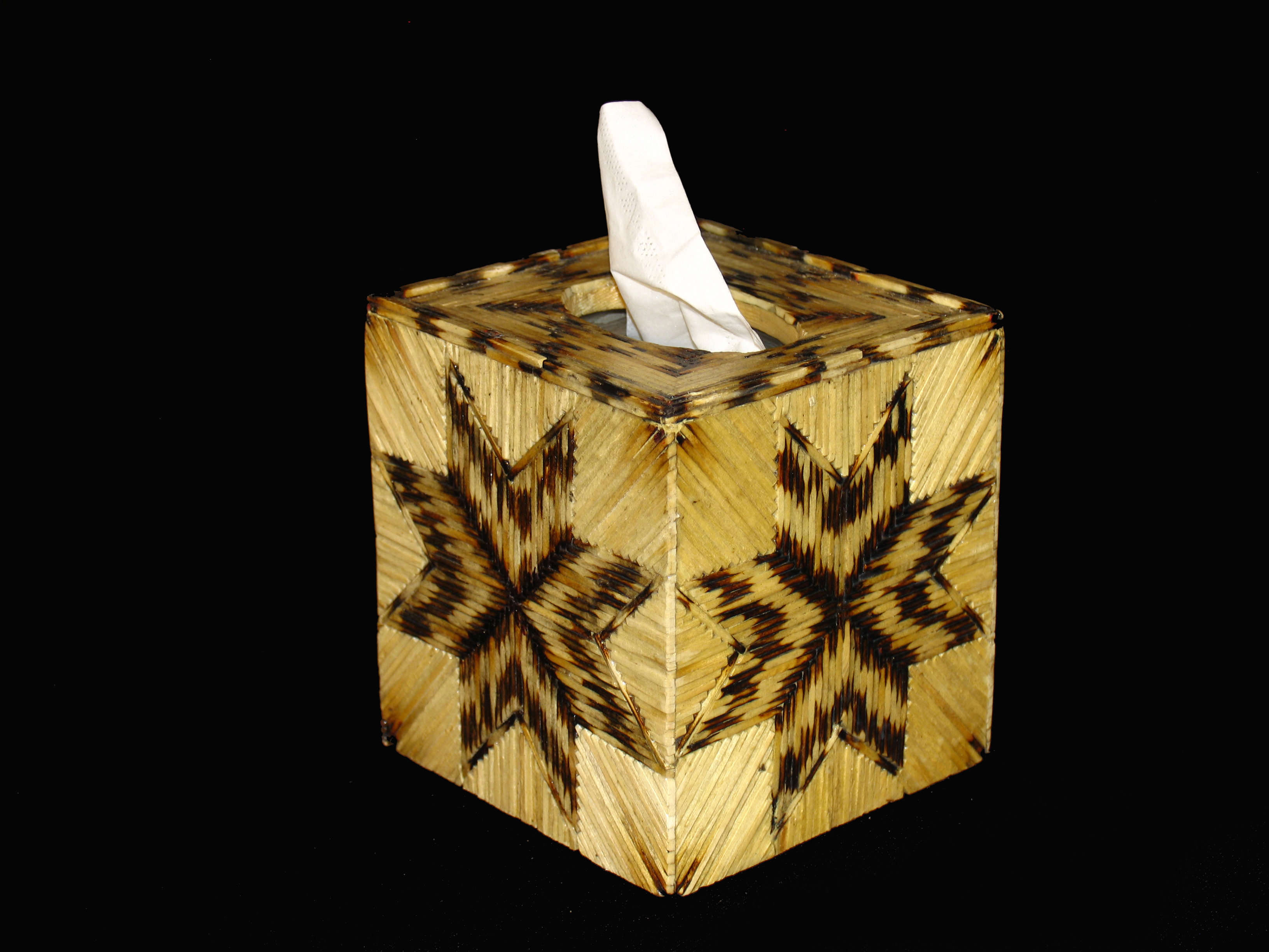 “Eight-Point Star” Tissue Box Cover