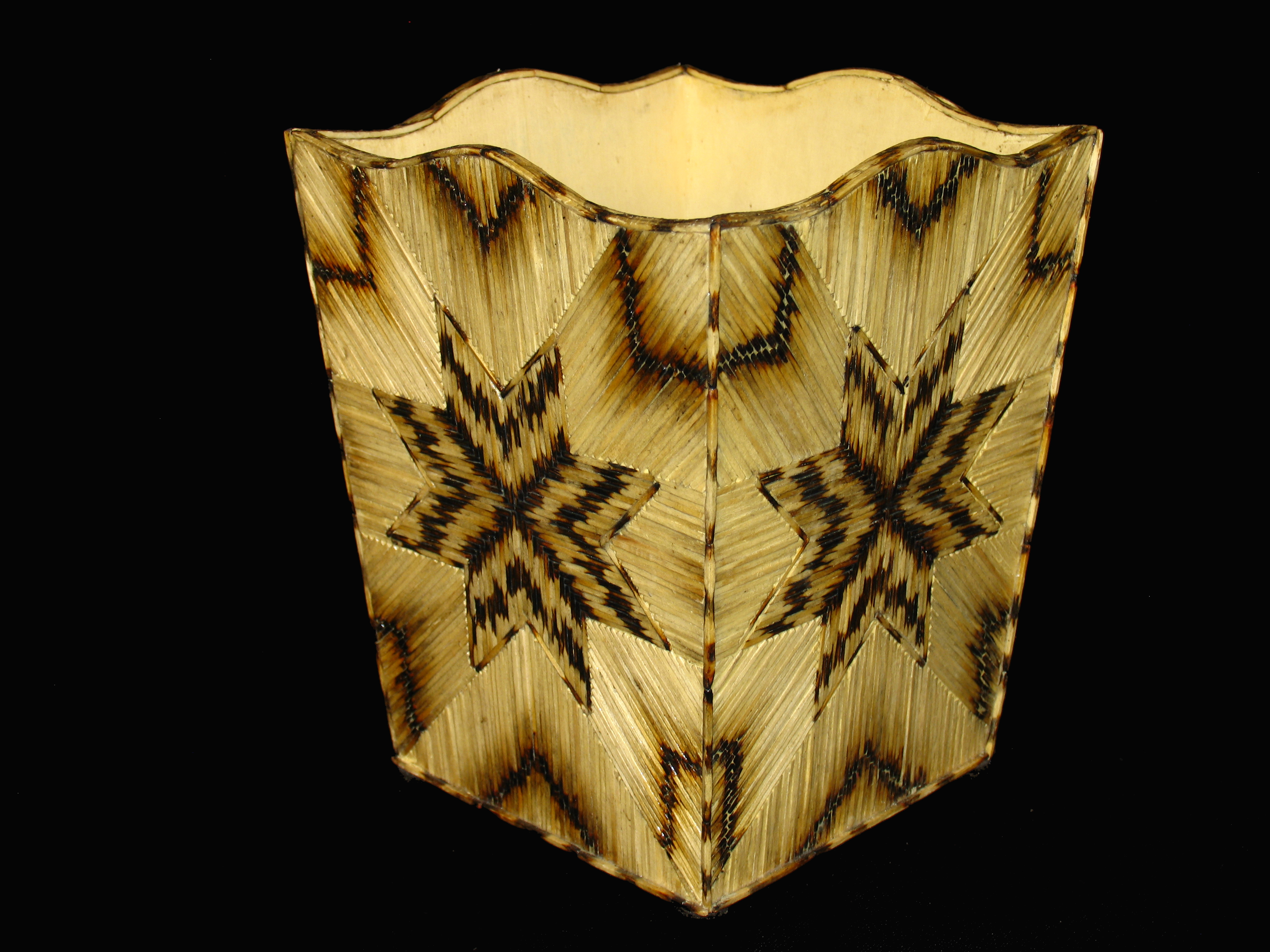 "Eight Point Star" Waist Basket