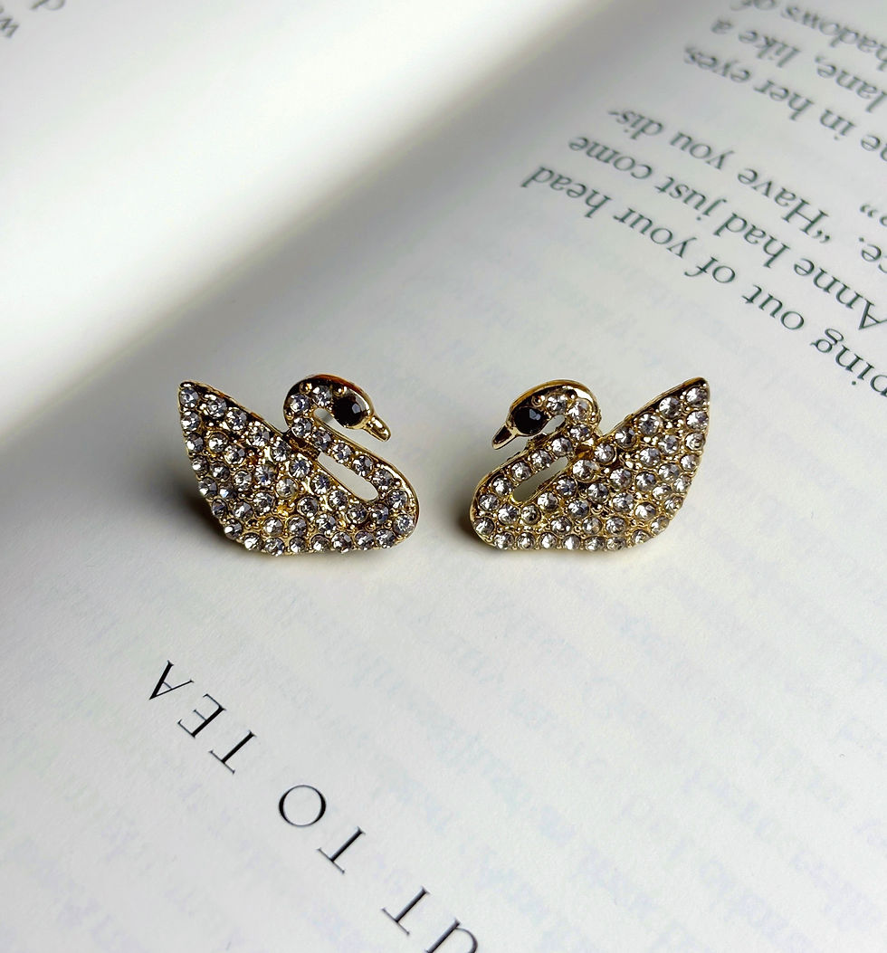 Thumbnail: SWAN STUD EARRINGS