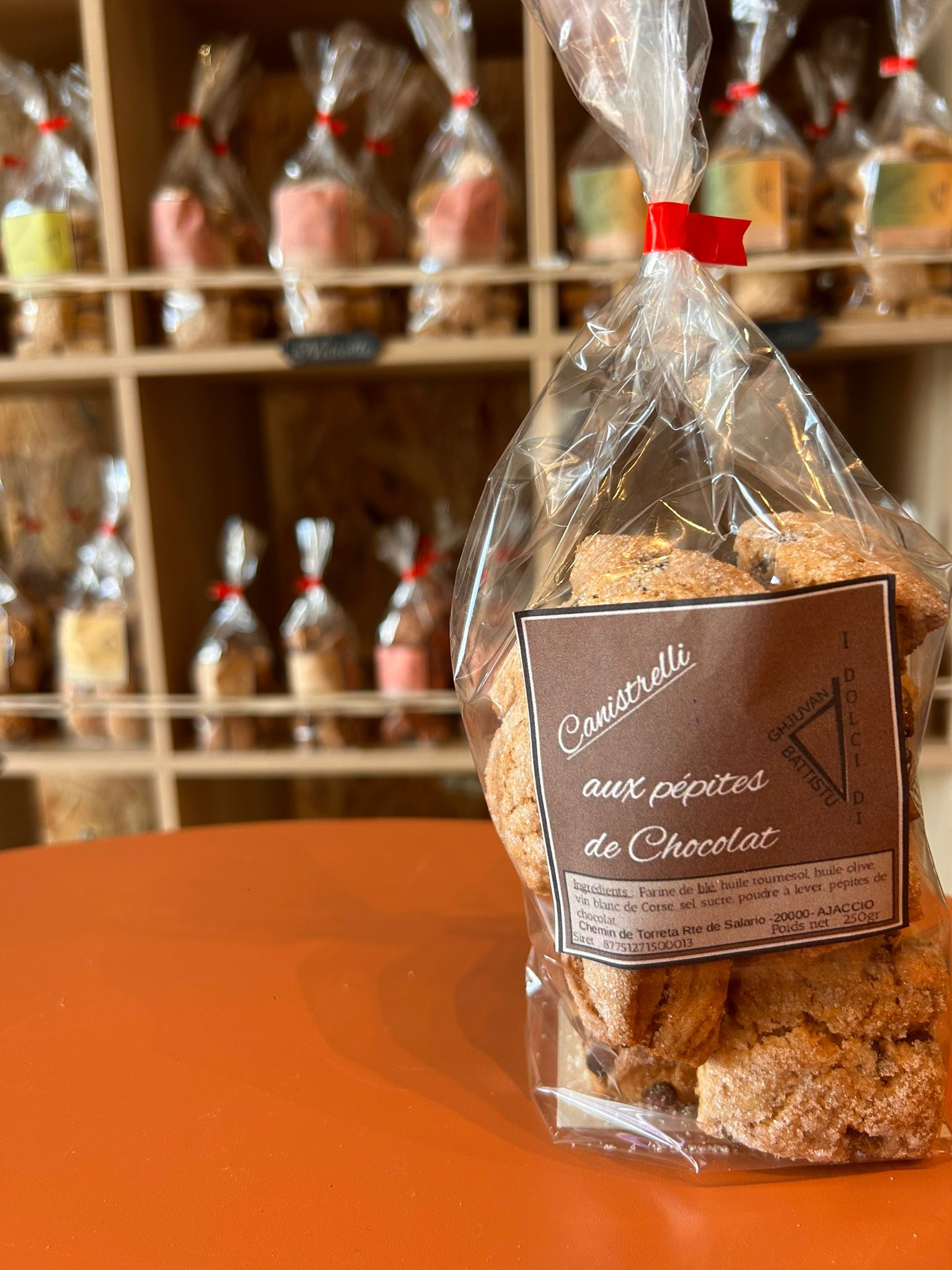 Canistrelli aux pépites de chocolat