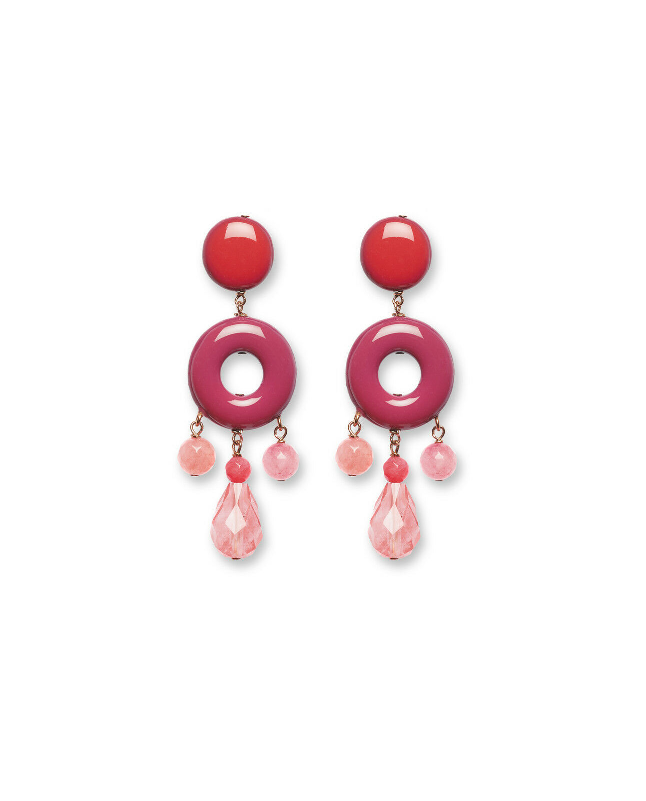 ROSSO PREZIOSO Orecchini WOOD colore Sinfonia rosa 17293WO