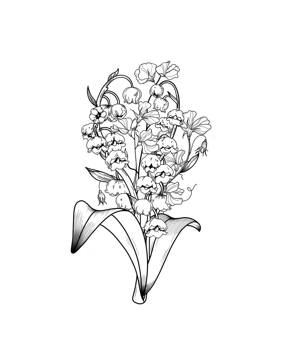 Thumbnail: Floral Custom Tattoo/Art Print