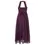 Thumbnail: Aubergine Long Halter Neck Prom Dress