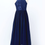 Thumbnail: Navy Halter Neck Chiffon & Lace