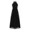 Thumbnail: Black Halter Neck Floral Lace