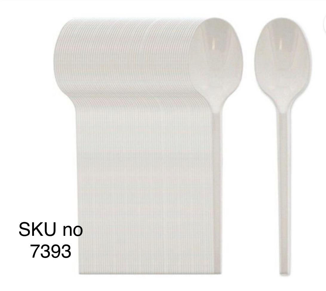 SPOON WHITE PLASTIC