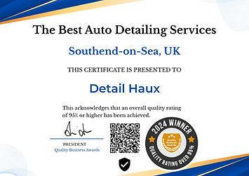 certificate of award