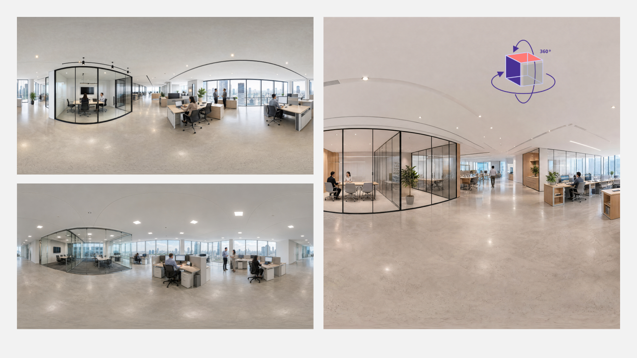 VR Panoramas (3 Office Layouts)