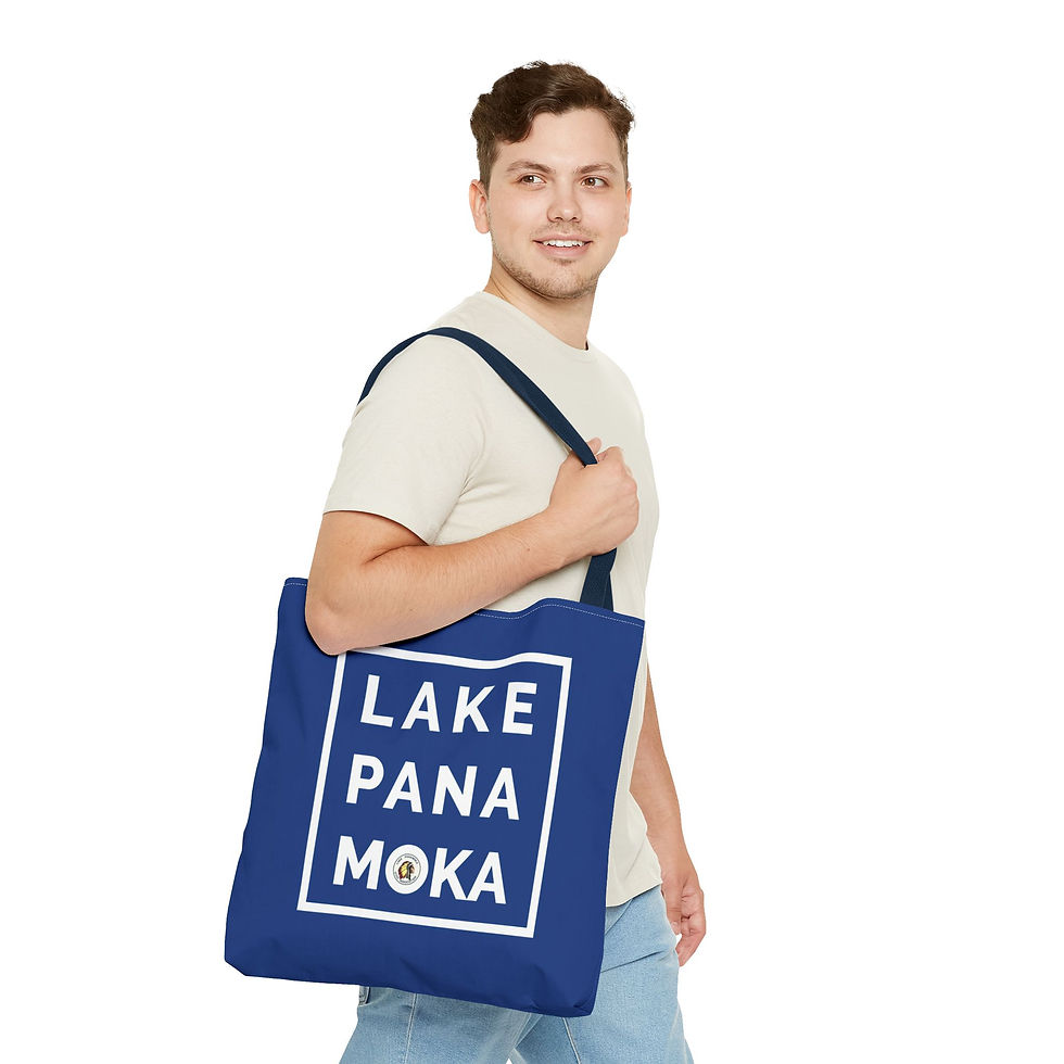 Thumbnail: Square Lake Panamoka - Tote Bag