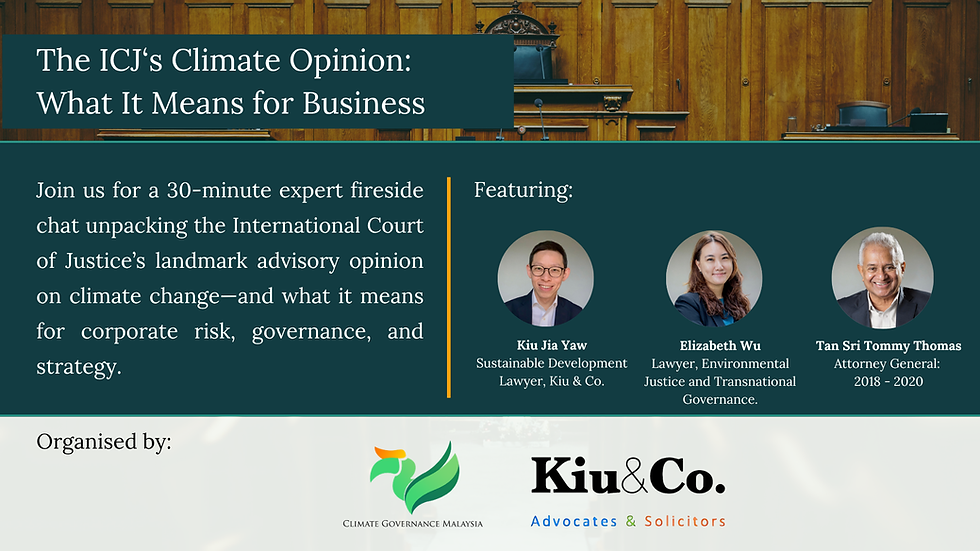 The ICJ‘s Climate Opinion: What It Means for Business