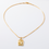Thumbnail: Cleo 18K Gold Face Imprint Pendant Necklace