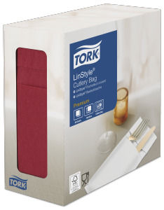 Tork Premium LinStyle® Tovagliolo portaposate bordeaux
