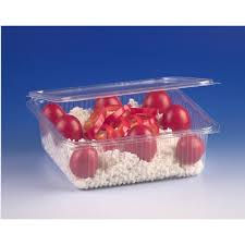 Vaschette ovali trasparenti usa e getta con Cop. Unito in OPS 1500 cc 50 pz