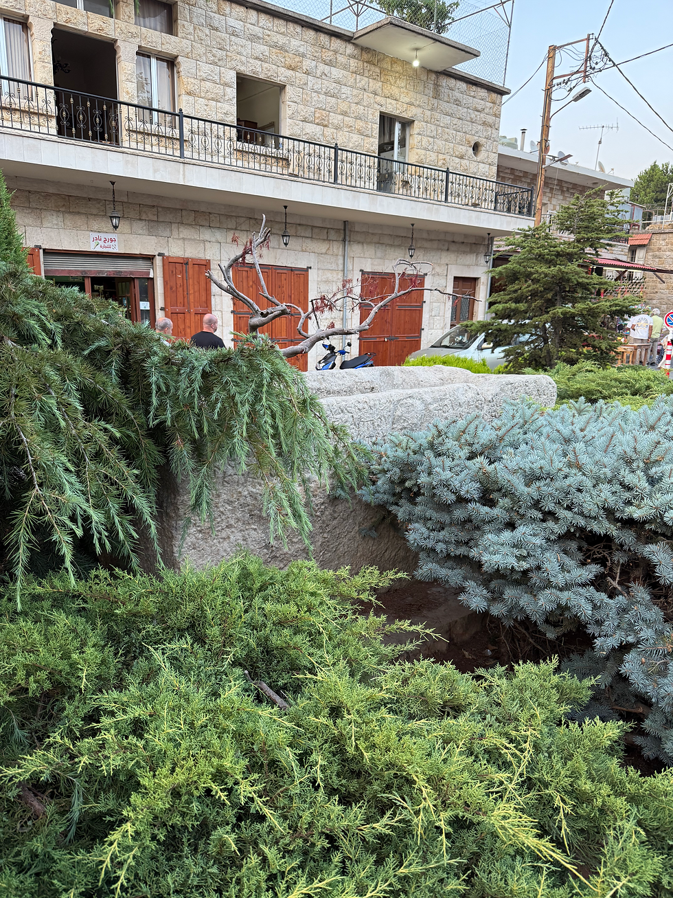 This stone is in the center of town and is the Sarcophagus of Castor mentioned in the Wikipedia link.