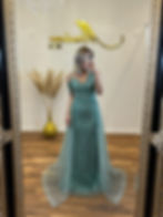 Paillettenkleid Mintgrün