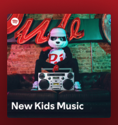 "Time to Go" added to SPOTIFY New Kids Playlist!
