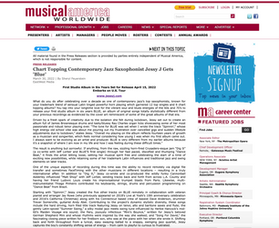 MusicalAmerica - Chart Topping Jazz Saxophonist Jessy J Gets 'Blue'
