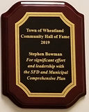 Steve Bowman Plaque