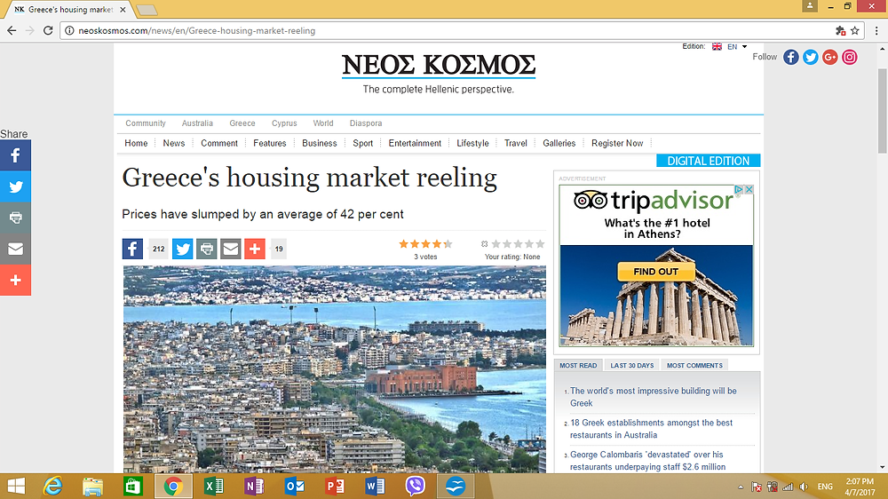 Neos Kosmos real estate