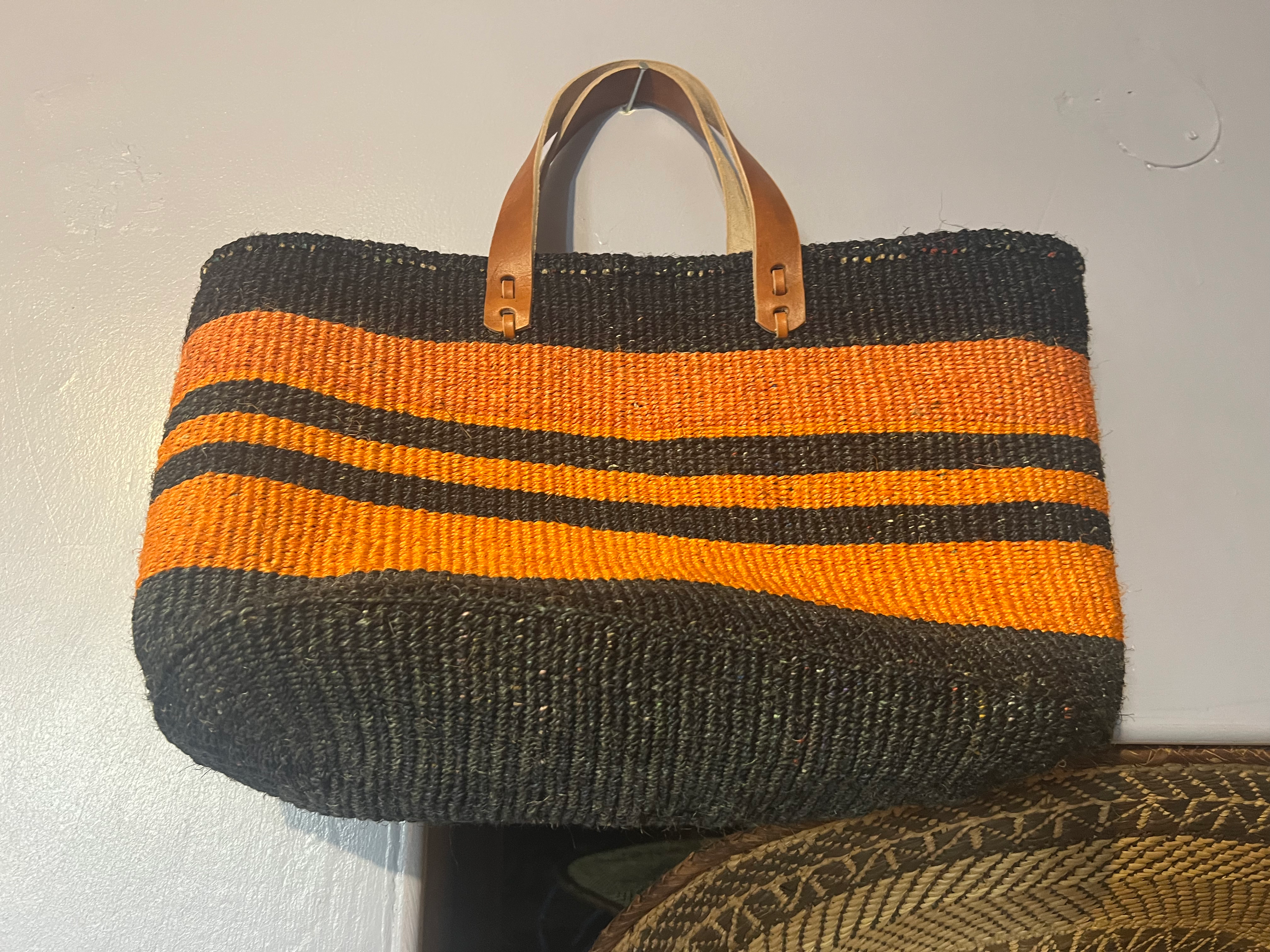 Best Seller Kiondo, kiondo handbag, day out bag,Kenyan ,Sisal in wool handbag