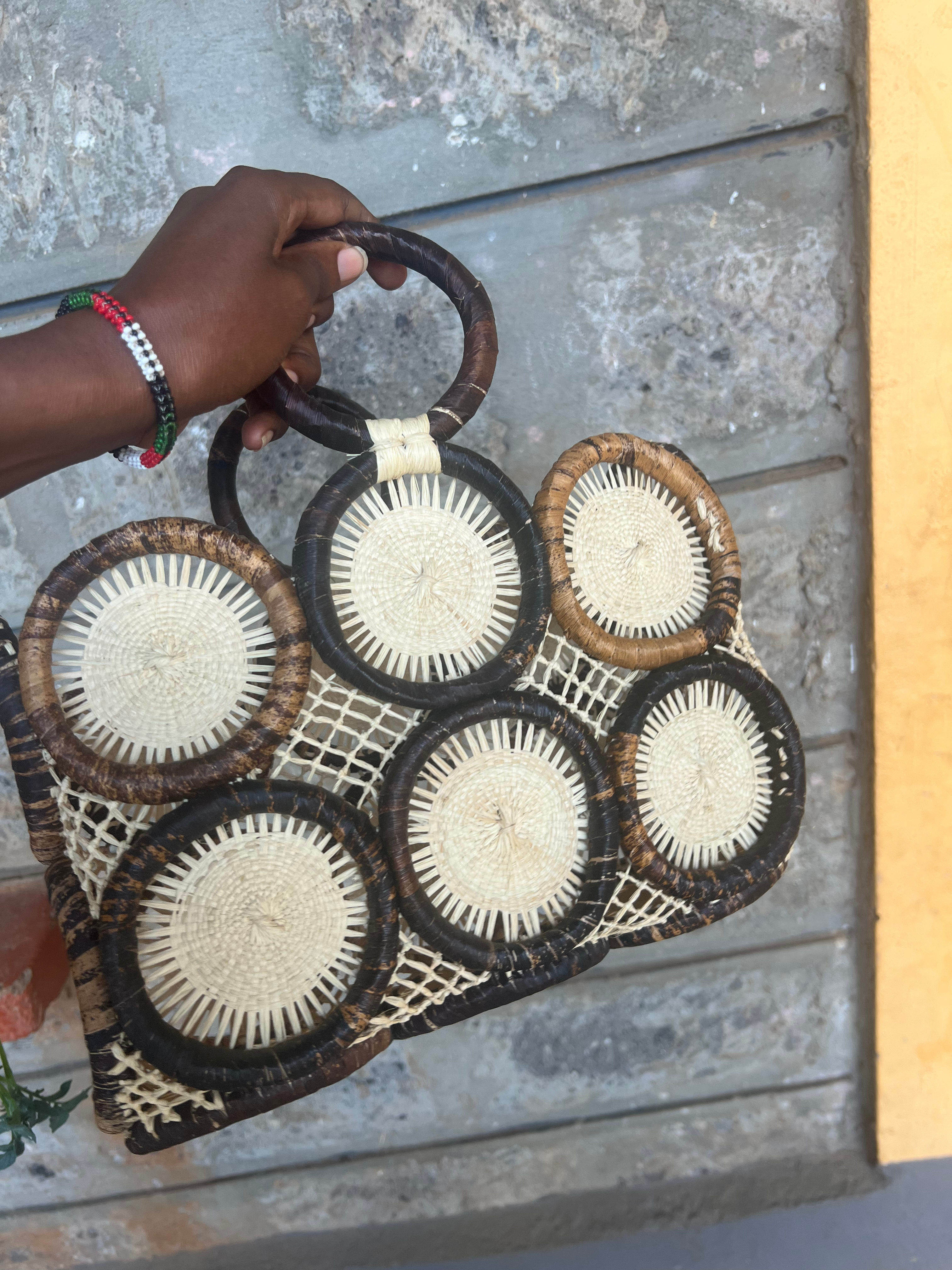 Best Seller Kiondo, kiondo handbag, day out bag,Kenyan ,Sisal in wool handbag