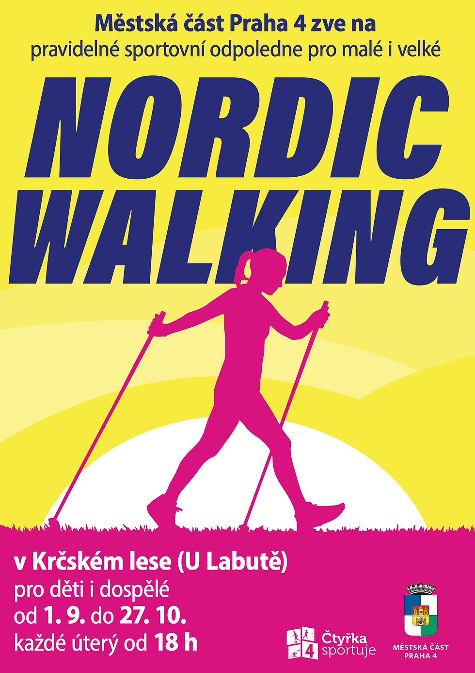NORDIC WALKING na Praze 4.