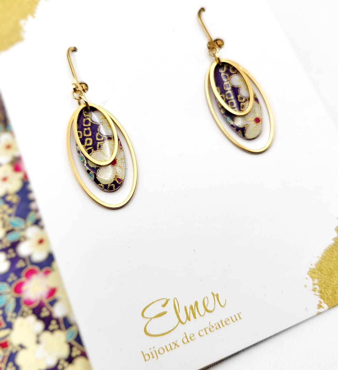 Boucles d'oreilles KIOSOU, taille moyenne / 3 coloris