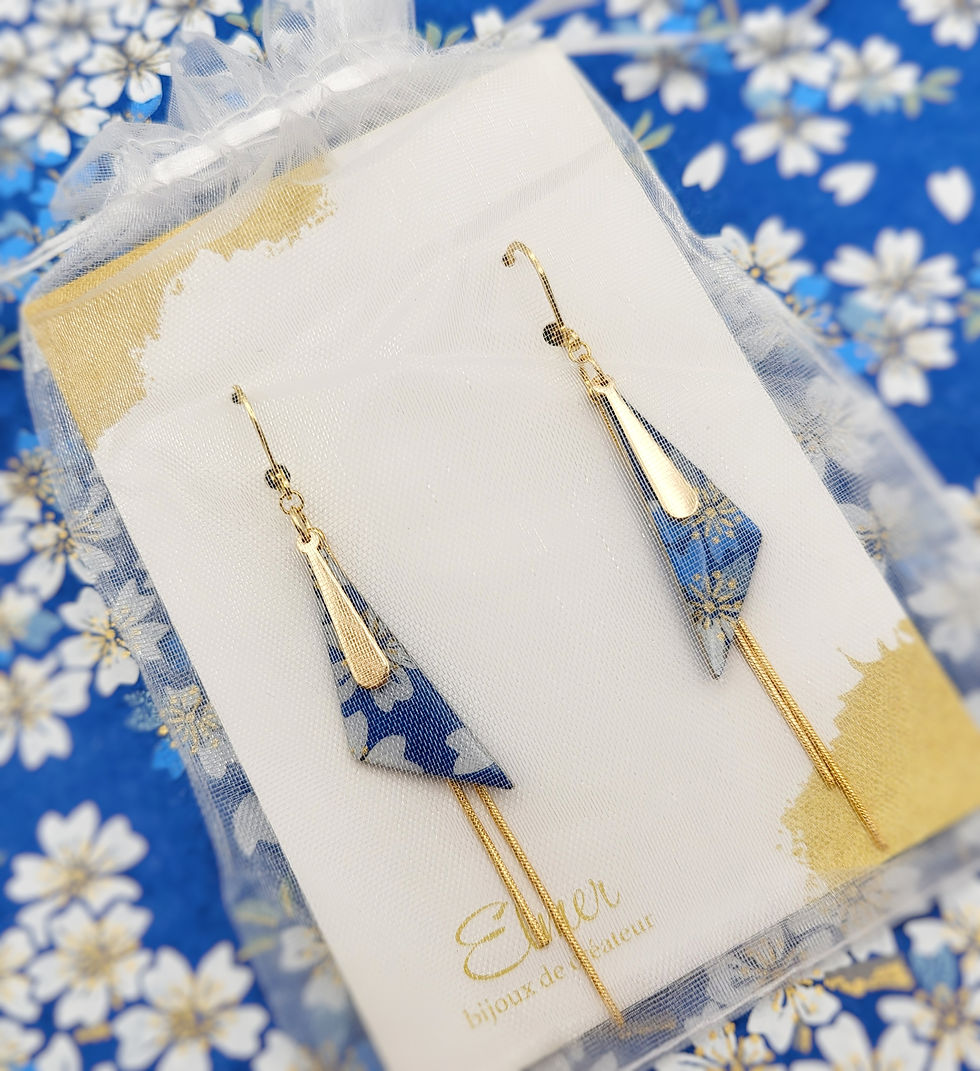 Miniature : Boucles d'oreilles AKI / 4 coloris