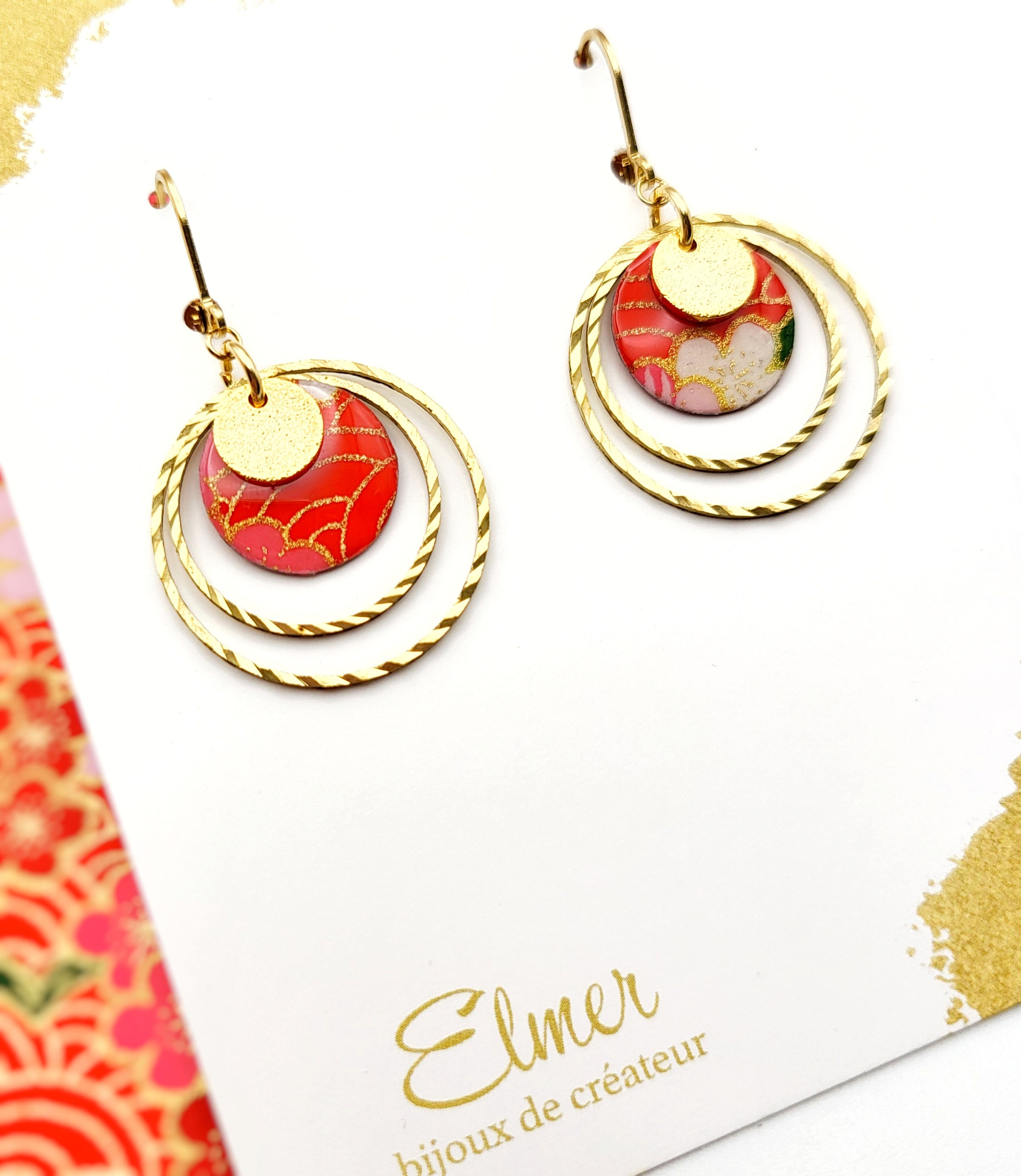 Boucles d'oreilles MAE / 3 coloris