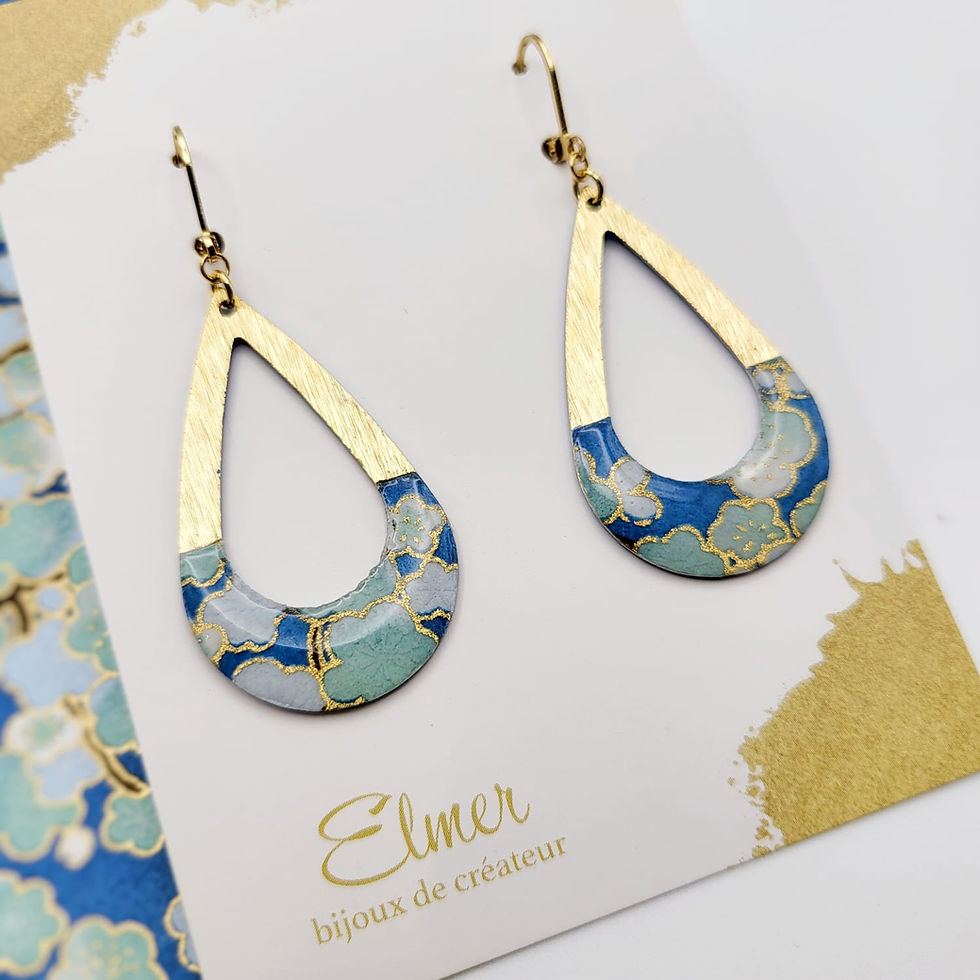 Miniature : Boucles d'oreilles SHIZUKU / 3 coloris