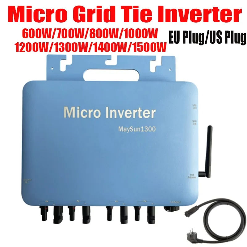 600W 800W1000W 1500W Micro Solar Panel Smart Inverter Pure Sine Wave Home Inverter 36V MPPT On Grid Tie Inverter for 220/110V AC