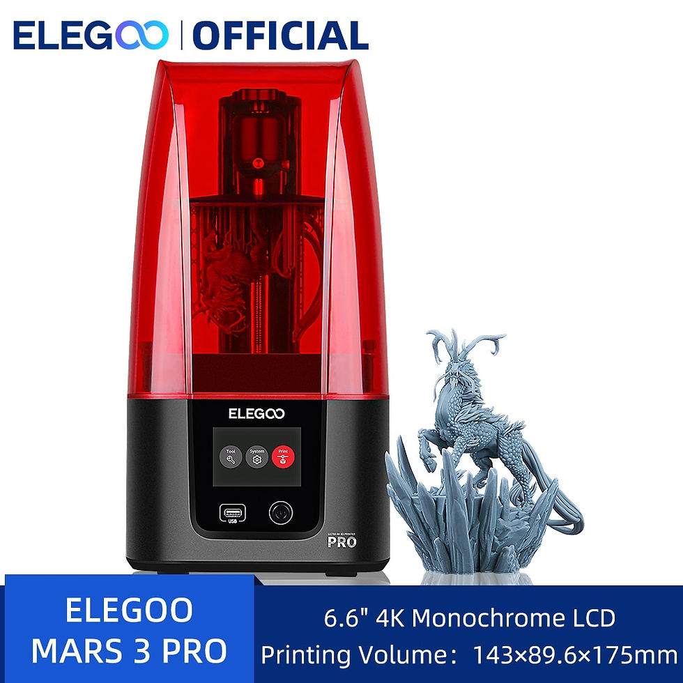 ELEGOO MARS 3 PRO MSLA 3D Printer UV Photocuring LCD 3D Printer with 6.66