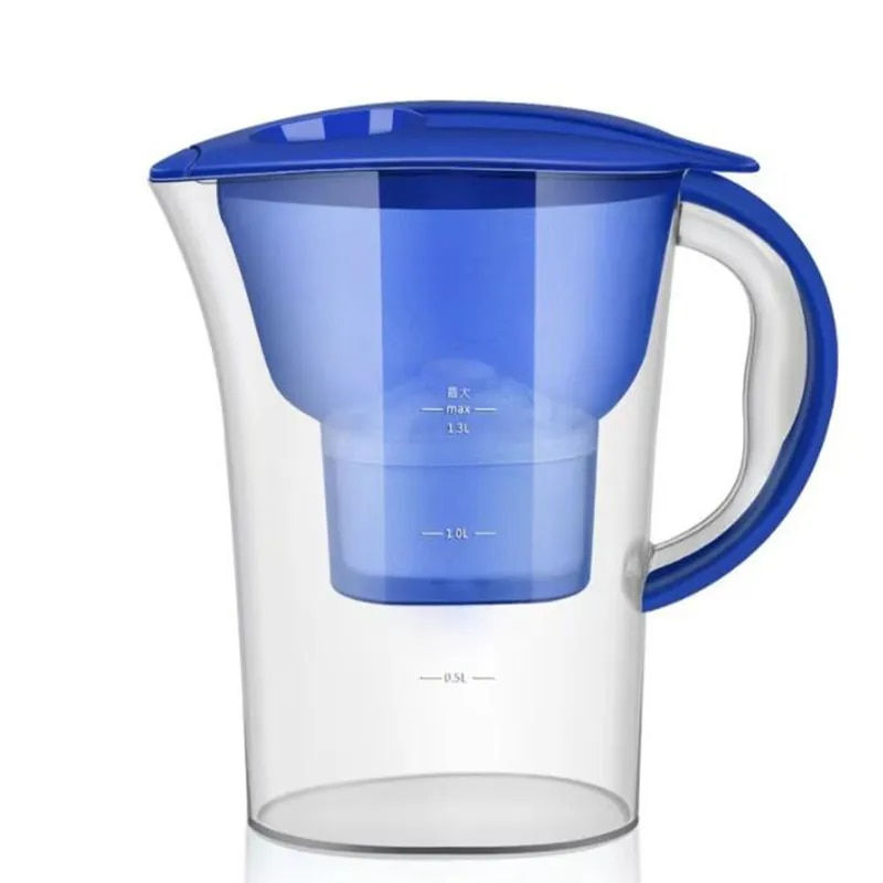 ATWFS Water Purifier 2.5L Capacity Water Filter Four-layer Filter Water Pitcher Purifier Office Household Universal Type