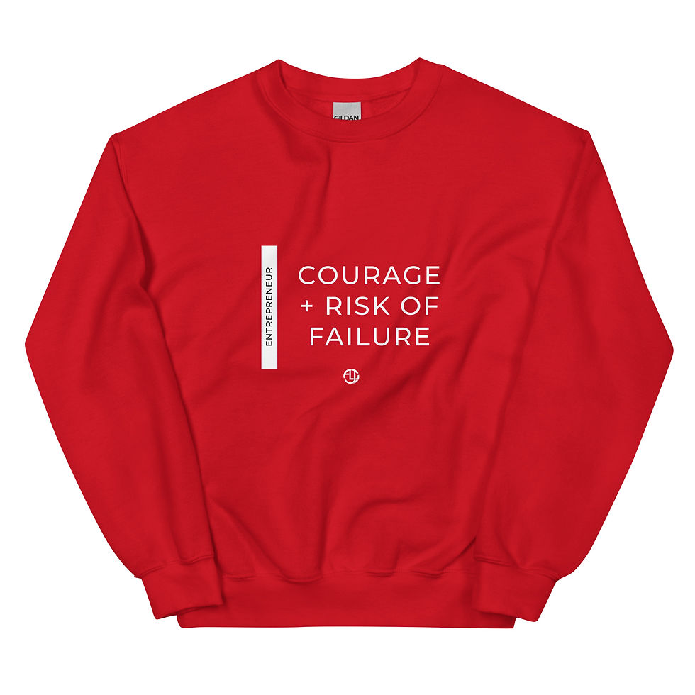 Thumbnail: Courage + Risk of Failure  - Unisex Sweatshirt
